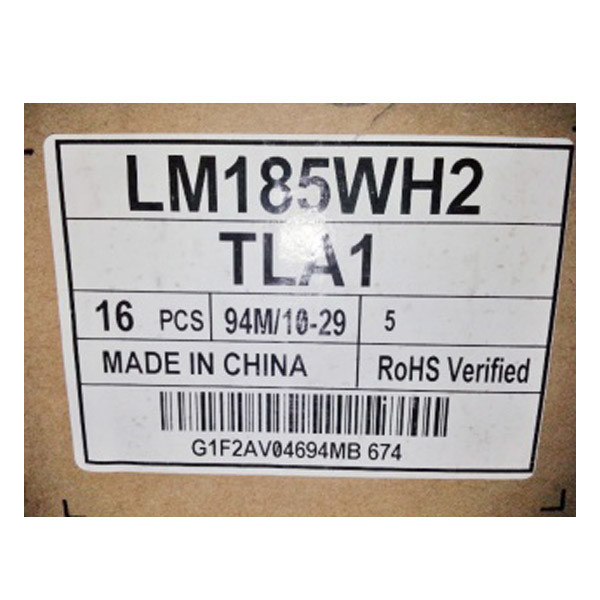 LM185WH2-TLA1 Pantalla LCD de 18.5 pulgadas 1366*768 para monitor de escritorio